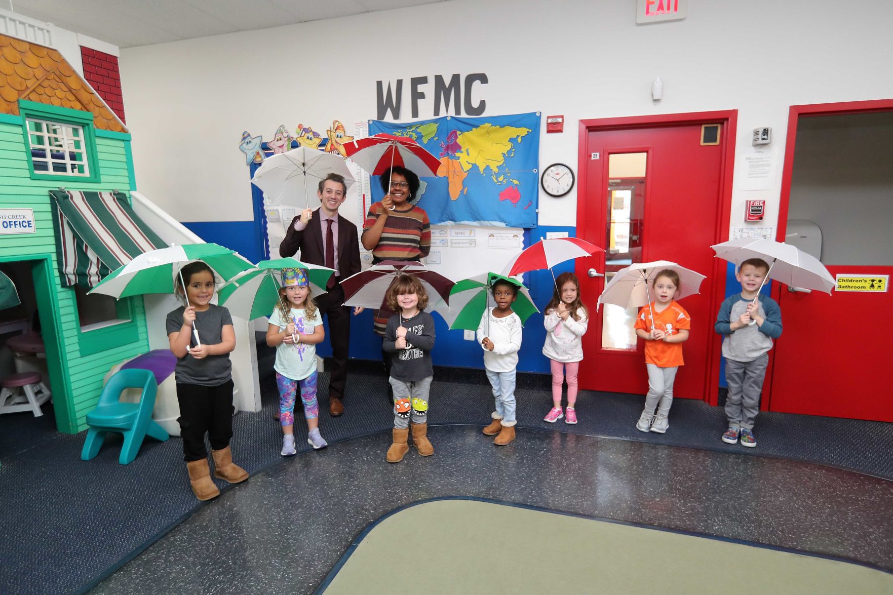 Meteorologist Joe Martucci at the English Creek Academy